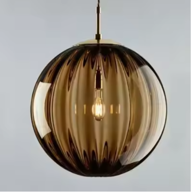Suspension en Verre Boule Moderne