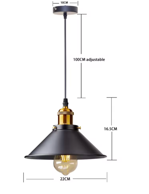 Suspension Vintage Style Industriel