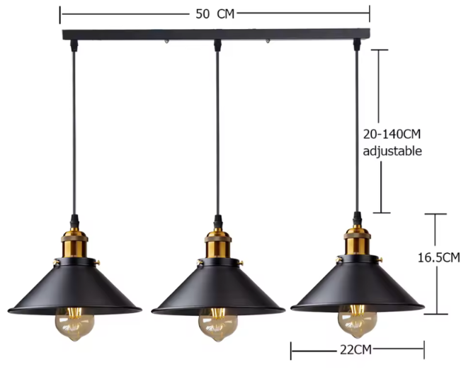 Suspension Vintage Style Industriel