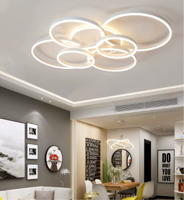 Plafonnier Design Moderne Blanc