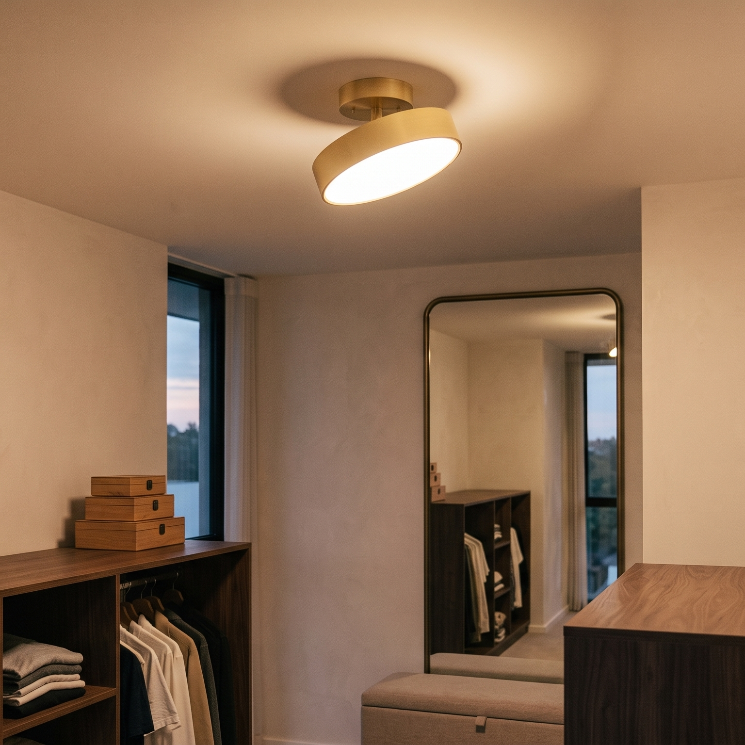 Plafonnier LED moderne rotatif