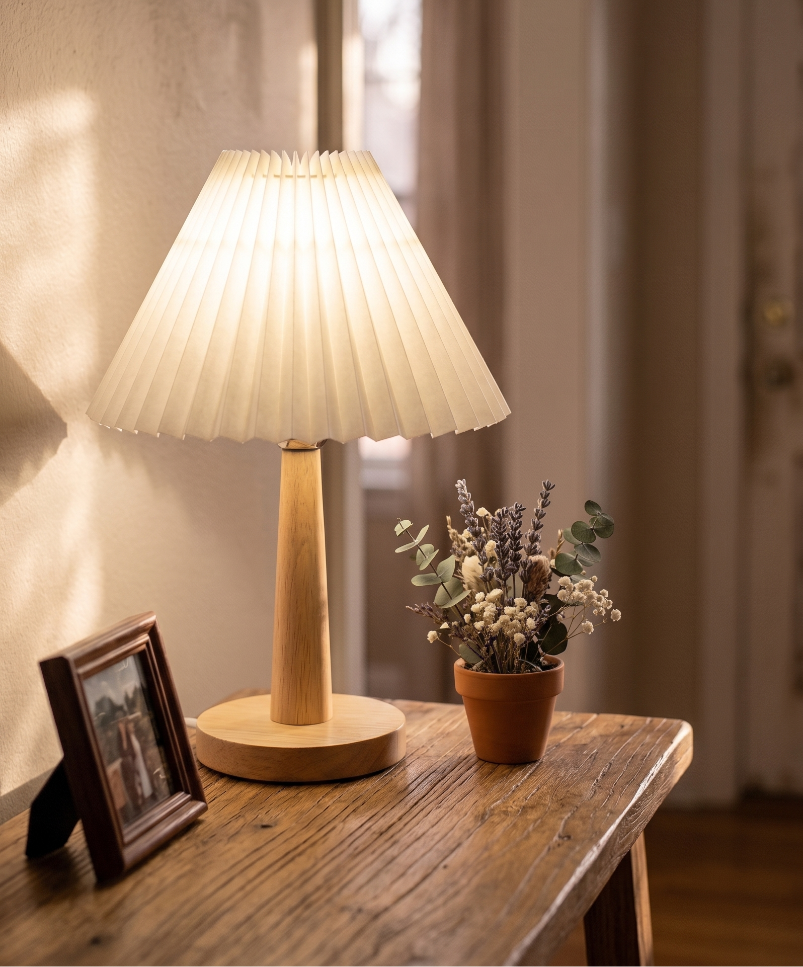Lampe de Table Rétro Plissée