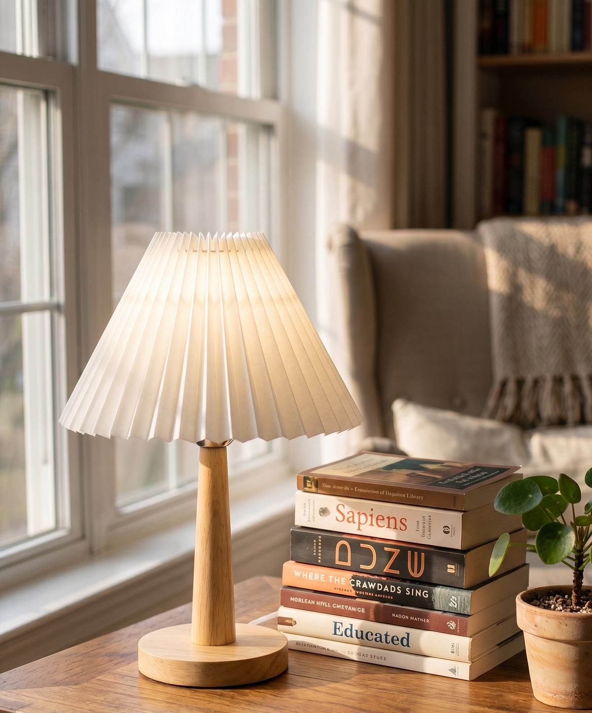 Lampe de Table Rétro Plissée