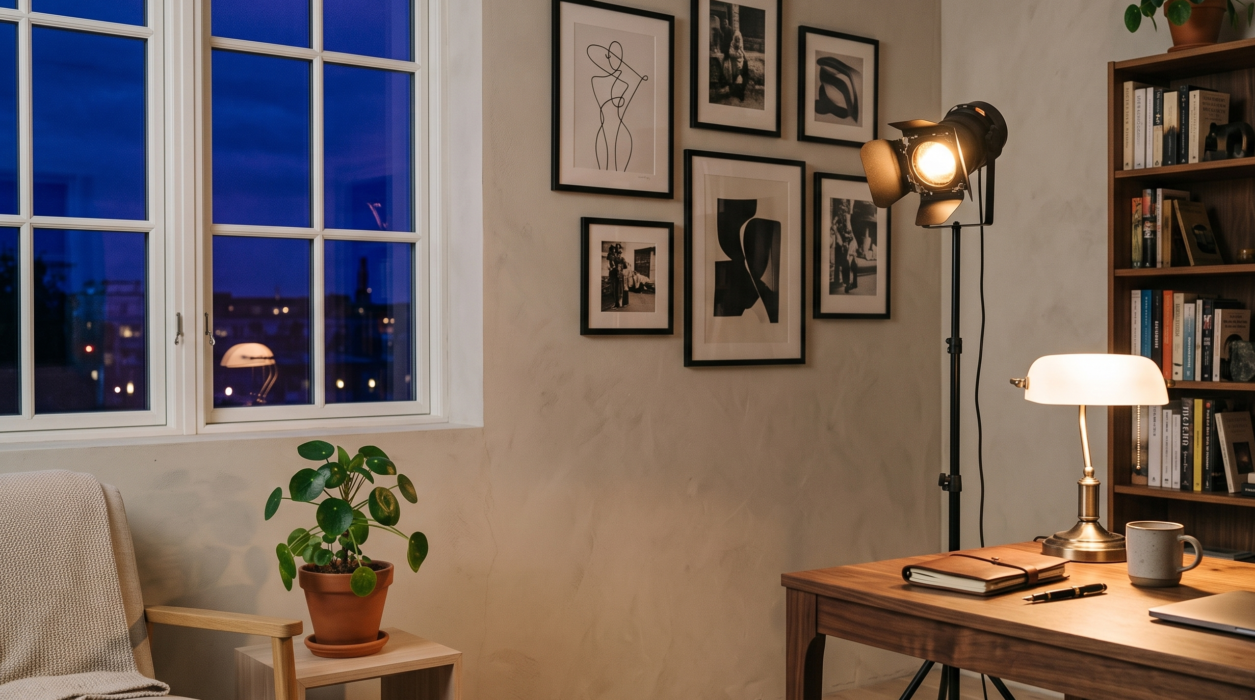 Lampadaire de style industriel