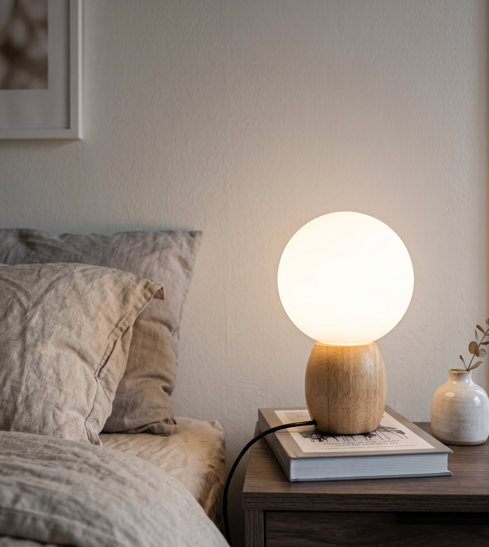 Lampe De Chevet Bois Scandinave