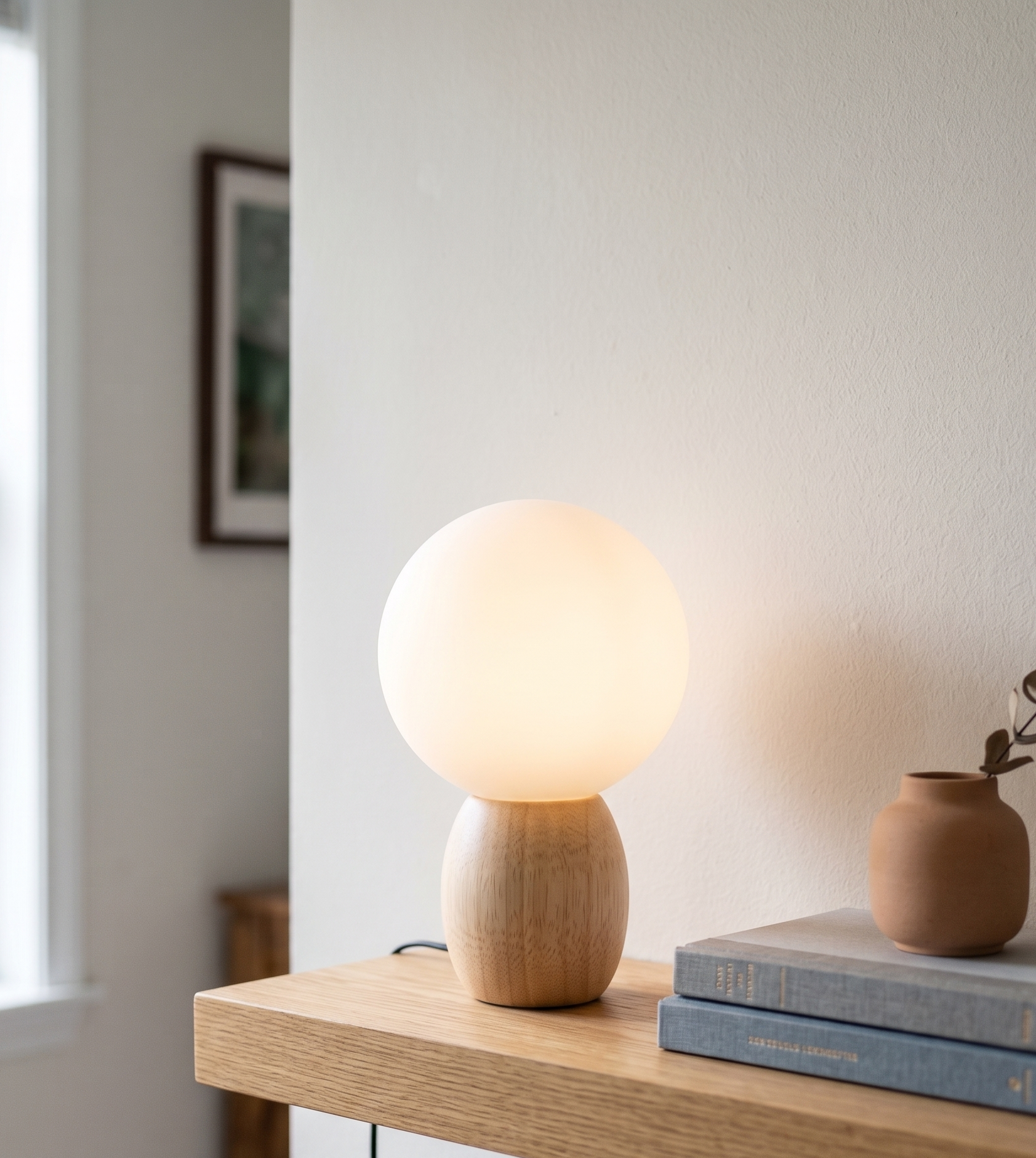 Lampe De Chevet Bois Scandinave