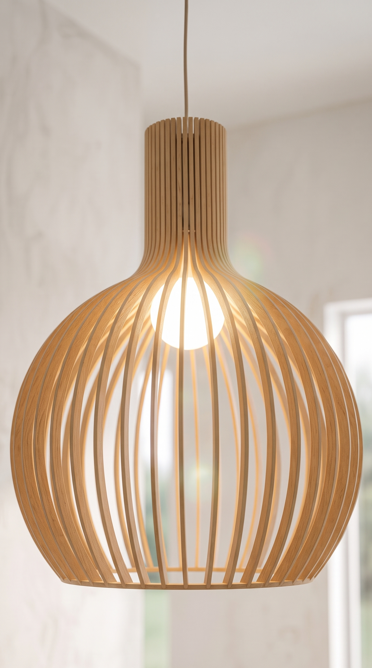 Luminaire Suspension en bois Design Rustique