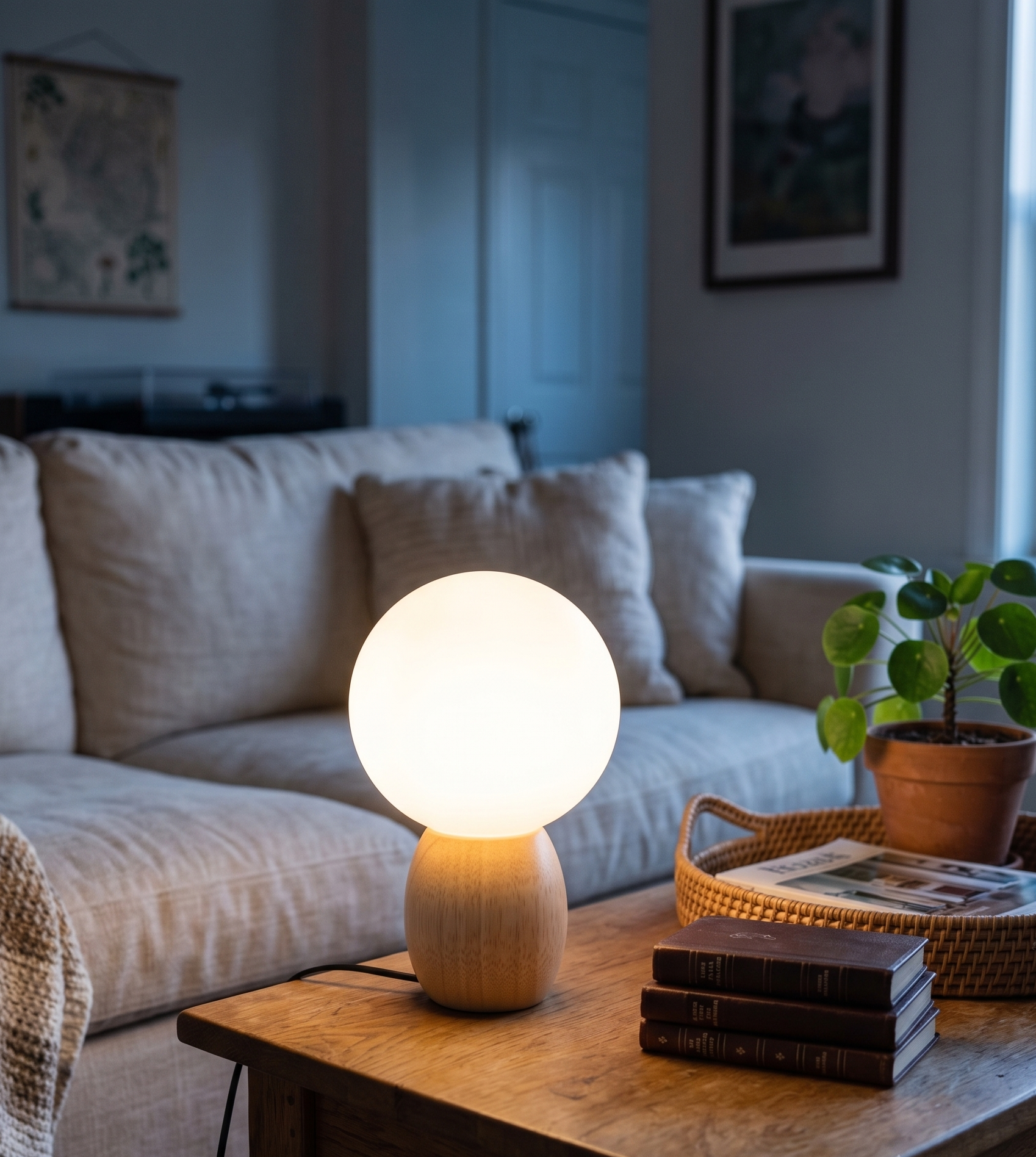 Lampe De Chevet Bois Scandinave
