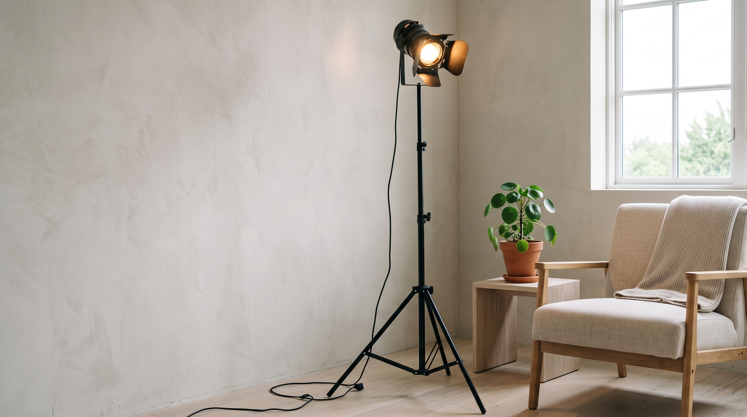Lampadaire de style industriel
