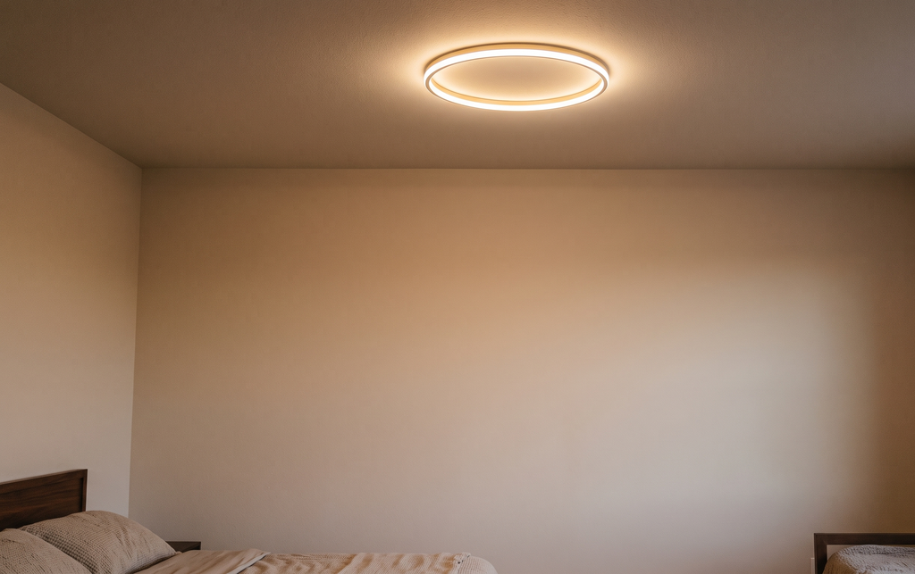 Plafonnier LED Design Cercle Blanc