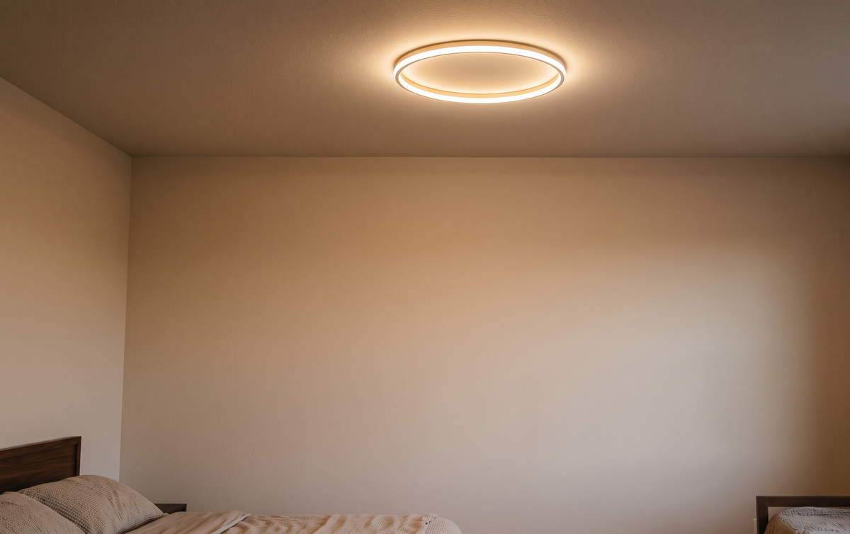 Plafonnier LED Design Cercle Blanc