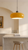 Lustre Suspension Rétro en Verre Soufflé