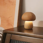 Lampe champignon en bois de hêtre, vendue à l'unité ou en duo