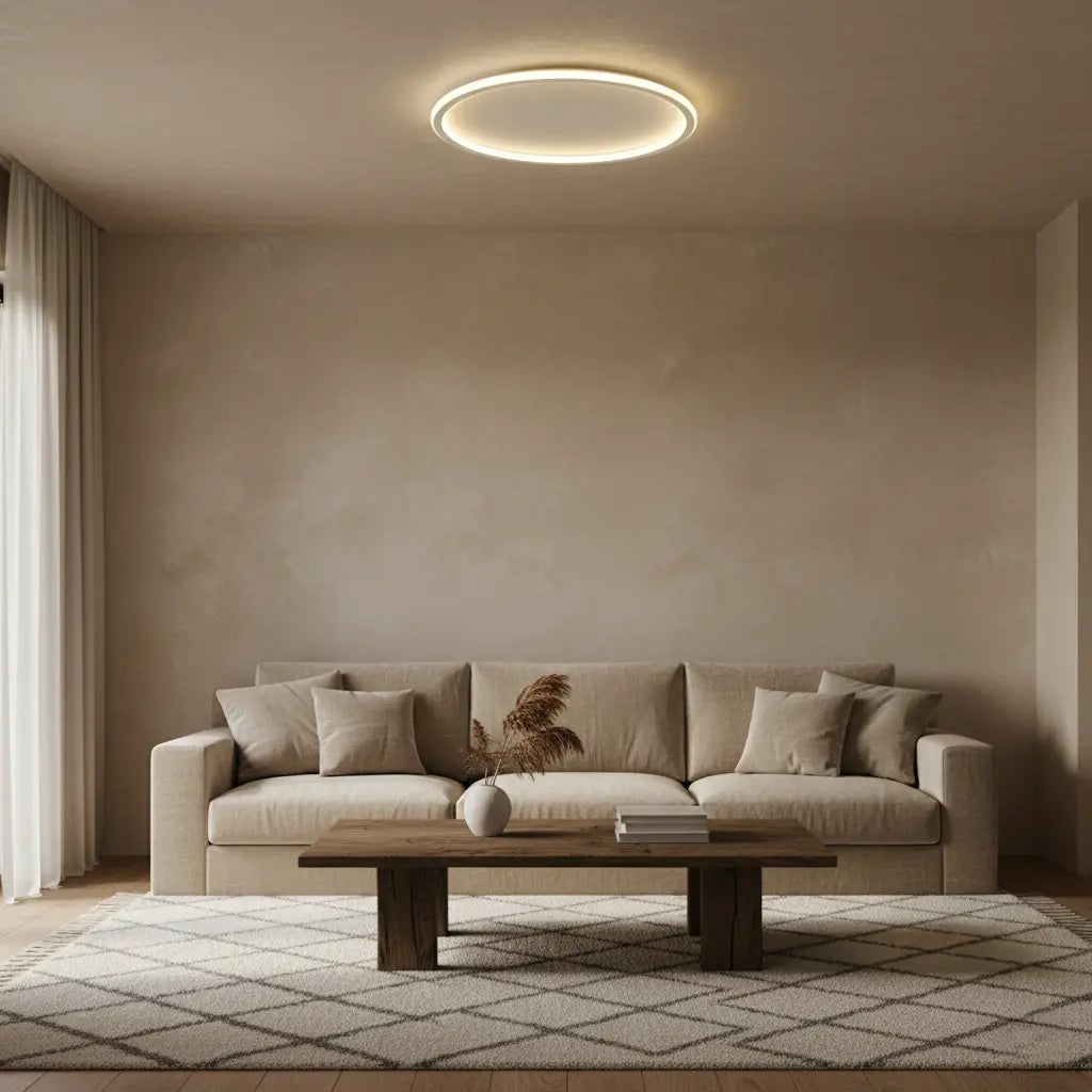 Plafonnier LED Design Cercle Blanc