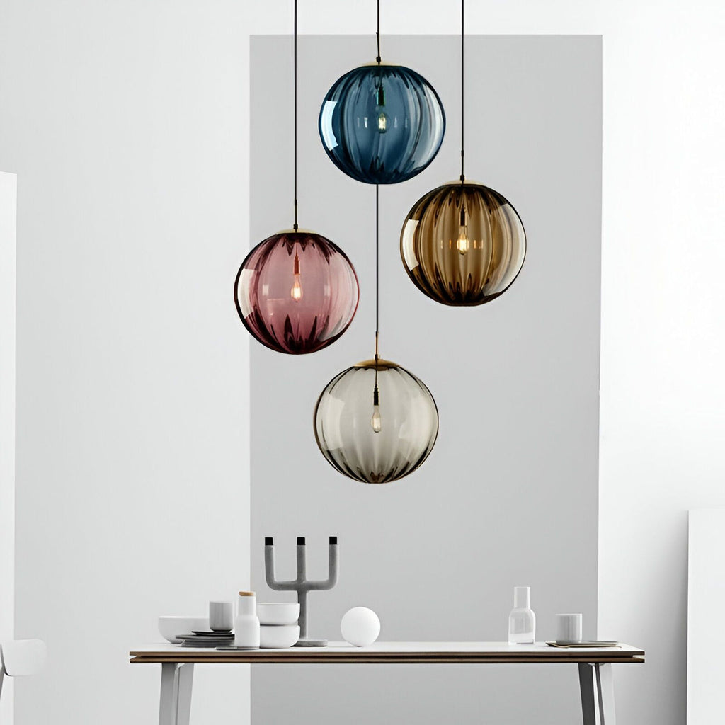 Suspension en Verre Boule Moderne